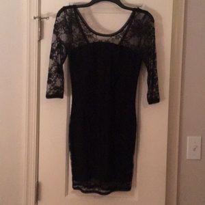Black, lace dress